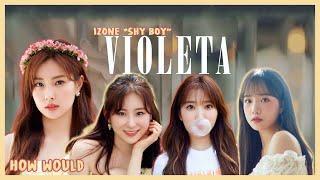 How Would IZONE SHY BOY UNIT  VIOLETA  Line Distribution [upl. by Ansela245]