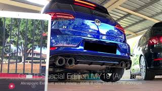 Golf R MK75 Special Edition Akrapovic Resonator Delete [upl. by Elon]