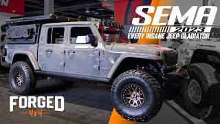 Every Gladiator Build at SEMA 2023 Rubicons Hellcats Overland Rigs amp MORE [upl. by Ecurb472]