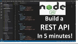 How to Build a REST API in Nodejs and Expressjs and File JSON Database [upl. by Anatniuq]