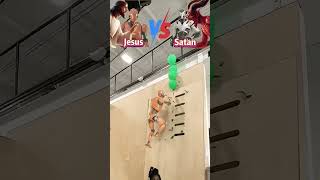 Jesus vs Satan Tire Pushing Contest viral god jesus foryou deus christ dios yeshu [upl. by Arema]