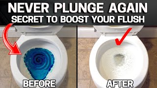 Secret way to BOOST your TOILET FLUSH FOR FREE  STOP CLOGS [upl. by Ilyk309]