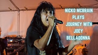 Nicko Mcbrain w Joey Belladonna  Serperate Ways by Journey  Rock n Roll Ribs 14th Anniversary [upl. by Cooke]