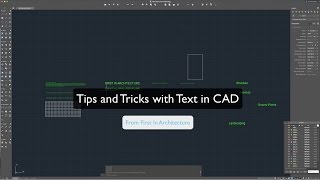 AutoCAD Text tips and tricks [upl. by Corilla]