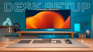 The MODERN Desk Setup – Full Tour amp Office Setup [upl. by Ivz]