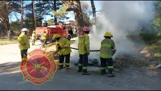 Incendio en Dunamar controlado por Bomberos Voluntarios de Claromecó [upl. by Cida]