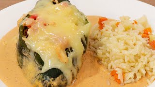 Chiles rellenos en crema de chipotle [upl. by Lehcer931]