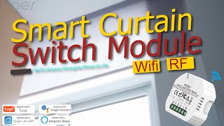 WiFi DIY RF433 Tuya Smart Curtain Switch ModuleSetupampWiring Smart Home Voice Control Google Alexa [upl. by Alboran]