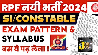 RPF SI 2024 Last 25 Days StrategyRPF SI Exam PatternSyllabusFull Selection Process Full Details [upl. by Engeddi]