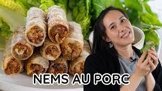 NEMS VIETNAMIENS AU PORC CROUSTILLANTS RECETTE 100 TRADITIONNELLE [upl. by Emmery]