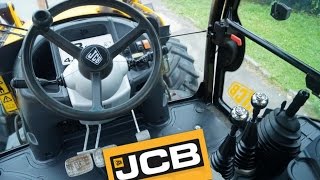 Управление экскаватором JCB 3CX  Control of the excavator JCB 3CX [upl. by Llegna774]