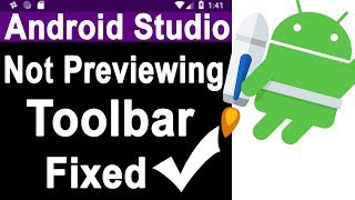 Android Studio not previewing toolbar [upl. by Etep]