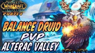 Balance Druid PoV Alterac Valley l Season of Discovery Phase 4 l PvP Pump Class balance wowclassic [upl. by Moht610]