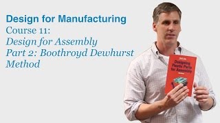 Design for Manufacturing Course 11 Part 2 Boothroyd Dewhurst Method  DragonInnovationcom [upl. by Hannahs]