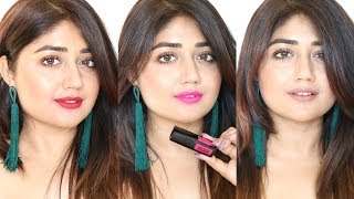 Nykaa Liquid Lipstick SWATCHES  corallista [upl. by Ardussi]