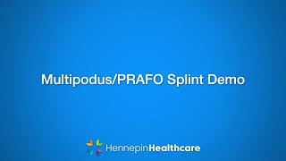 Multipodus PRAFO Foot Splint demo [upl. by Sybille]