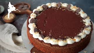 Einfache Nussnougat Torte selber machen  Nusstorte mit Nougat backen  Nougattorte  Kuchenfee [upl. by Raven]