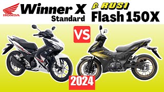 Honda Winner X Standard vs Rusi Flash 150 X  Side by Side Comparison  Specs amp Price  2024 [upl. by Aubrette]