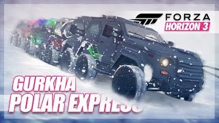 Forza Horizon 3  A Gurkha Polar Express Random Fun amp Long Jumping [upl. by Eleazar536]