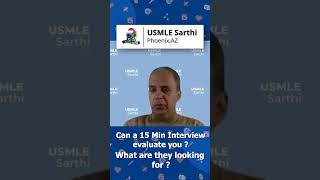 Can a 15 mins Interview evaluate you  USMLE  Residency Interview [upl. by Lener]