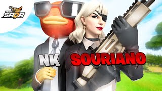 Souriano x NK فورتنايت  ايش يصير اذا لعب اداري مع لاعب محترف؟ 😈🔥 [upl. by Joselyn]