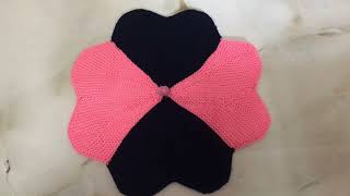 40 Fande Se banaya Heart Shape Doormat Table mat Pooja aasan How to make Mat आसान तरीक़े से बनाओ [upl. by Enoj]