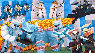 Villager vs Pillager Life Winter War FULL ANIMATION  Minecraft Animation [upl. by Trefor]