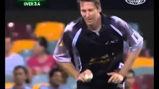 Glenn McGrath tells viewers how hell dismiss David Warner AND DOES All Star match 2009 [upl. by Marc]