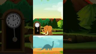 Hickory Dickory Dock Baby Mammoth shorts nurseryrhymes baby babysongs animals hickory [upl. by Naggem]