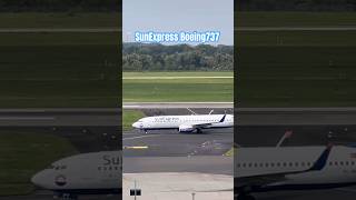 SunExpress Boeing 737 landing at DUS Airport shorts video airplane aviation germany eu 2024 [upl. by Antoinetta676]