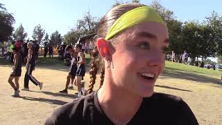 Sadie Engelhardt of Ventura 1st Place Girls 5K Bill Buettner Championship ASICS Clovis Invitational [upl. by Mohandis]