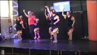 BAILE EN LINEA  LINE DANCE PASO DOBLE POR SEGUIDILLAS AMANECER LATINO [upl. by Patrica122]