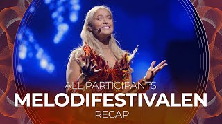 Melodifestivalen 2022 Sweden  All Participants  RECAP [upl. by Silverts]