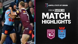 NRL 2024  Maroons v Blues  Match Highlights [upl. by Assiruam414]