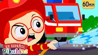 El Camión de Bomberos al Rescate 🚒 Caricaturas  Pikabins Canciones Infantiles Educativas [upl. by Junna]