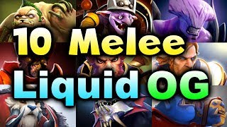 LIQUID vs OG  10 MELEE STRAT  MIDAS MODE DOTA 2 [upl. by Ellehcem]