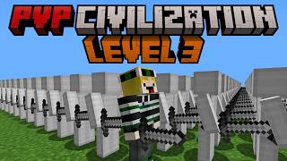 Minecraft but I become the HERO of PVP CIVILIZATION [upl. by Oijres]