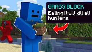 Minecraft Manhunt But You Can Eat Blocks [upl. by Castorina]