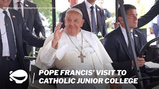 LIVE Pope Francis visit to Catholic Junior College [upl. by Clotilda552]