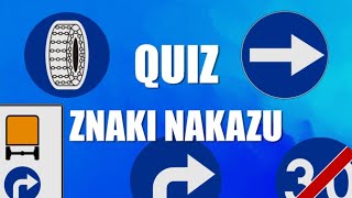 Znaki Nakazu Znaki Drogowe  Test [upl. by Einnaffit]