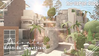 Bloxburg  Modern Hillside Private Mansion  NOLARGE Plot  EXTERIOR  Le Yuii [upl. by Honniball]