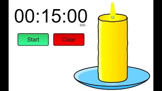 15 minutes candle timer [upl. by Entsirhc927]