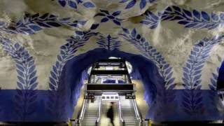 Swedish Subway  Stockholm Metro  The Worlds Longest Art Museum [upl. by Loferski]