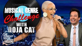 Musical Genre Challenge with Doja Cat  The Tonight Show Starring Jimmy Fallon [upl. by Nahtad]