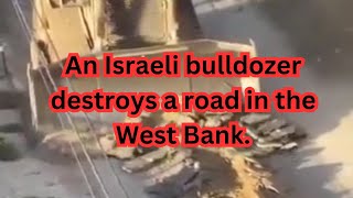 Why are they doing this to the road in the West Bank [upl. by Deck]