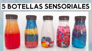 CÓMO HACER BOTELLAS SENSORIALES PARA NIÑOS  5 IDEAS FRASCOS DE LA CALMA [upl. by Kraul313]