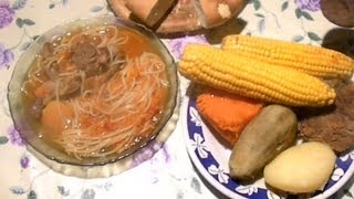 Sopa de Puchero con Fideos Receta [upl. by Halonna]