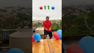 QUEM ESTOURAR OS BALÕES VENCE 😂🎈youtubeshorts comedia humor shorts viral [upl. by Anwat]