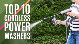 Top 10 Best Cordless Pressure Washers of 2023  Portable Power Washer Car Washer Garden Watering [upl. by Bissell]