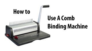 How to Comb Bind [upl. by Fraser]